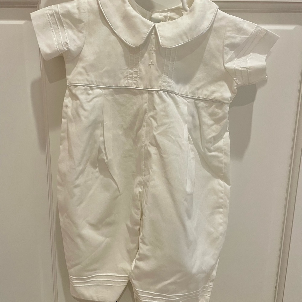 NWT Baptismal Romper, Bella Bliss size 0-3 months.
